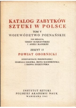 Katalog zabytków sztuki w Polsce tom 5 zeszyt 15