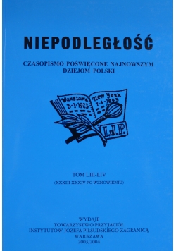 Niepodległość Tom LIII do LIV