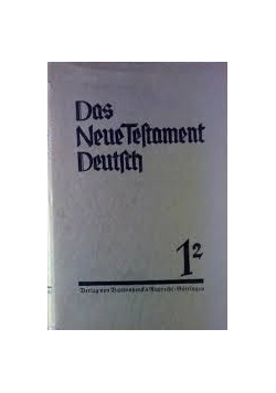 Das Neue Testament Deutsch, 1937r.