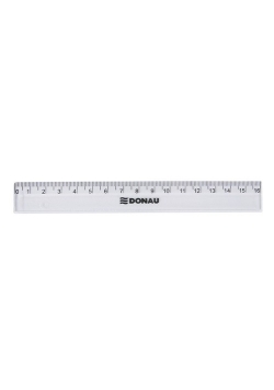 Linijka DONAU 16cm zawieszka transparentna 20 sztuk