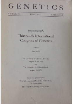 Genetics volume 79