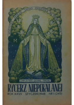 Rycerz Niepokalanej rok XXVII nr 1(245), 1948 r.