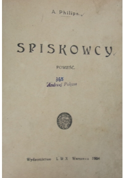 Spiskowcy, 1924r.