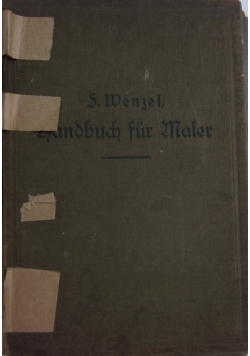 Handbuch fur Maler, 1914 r.