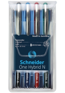 Pióro kulkowe Schneider ONE Hybrid N 0,3 mm, w etui 4 kolory