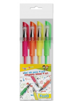 Długopis żelowy GIMBOO Fluo 0,5mm 10 sztuk