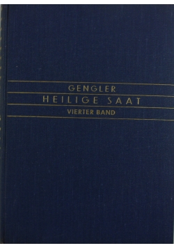 Gengler Heilige Saat ,1938 r.