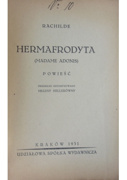 Hermafrodyta,1931r.