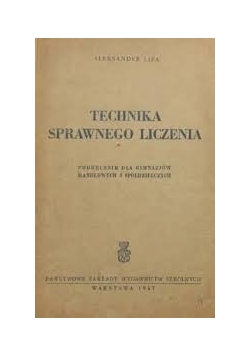 Technika sprawnego liczenia, 1947r.