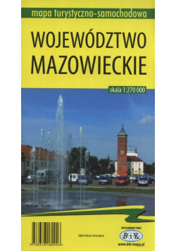 Województwo Mazowieckie Mapa turystyczno-samochodowa 1:270000