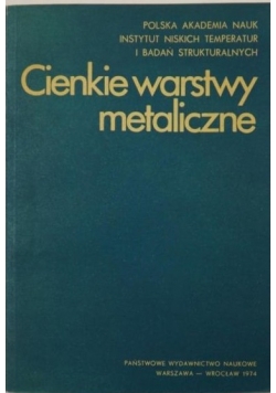 Cienkie warstwy metaliczne