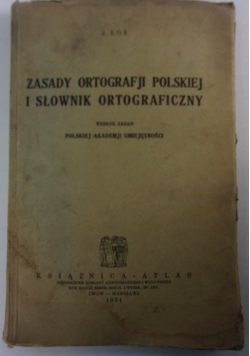 Zasady ortografji Polskiej i słownik ortograficzny, 1931r.