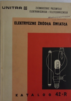 Katalog 42-R.Elektryczne źródła światła
