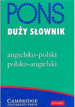 PONS Duży słownik angielsko polski polsko angielski