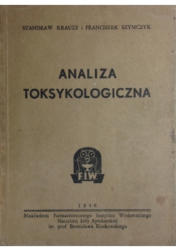 Analiza toksykologiczna, 1946 r.