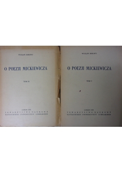 O poezji Mickiewicza II tomy