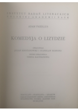 Komedia o Lizydzie