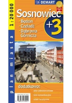 Plan Miasta Sosnowiec + 3 Miasta 1:20 000 DEMART