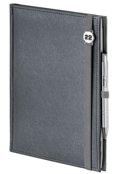 Kalendarz 2022 B5 tyg. Cross notes, gumka srebrny