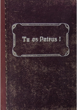 Tu es Petrus! Rozważania dla kapłanów, 1913 r.