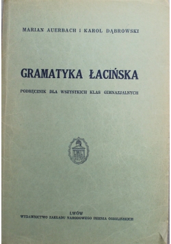 Gramatyka łacińska 1937 r