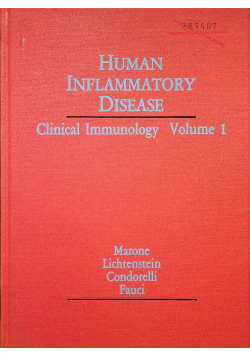 Human Inflammatory Disease Clinical Immunology Vol 1