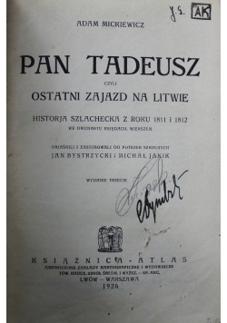 Pan Tadeusz 1926 r.