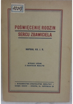 Poświęcenie rodzin sercu zbawiciela, 1937 r.