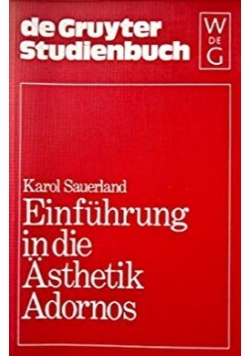 Einfuhrung in die Asthetik Adornos