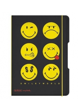 Notatnik A5/40 kratka Smiley World Black