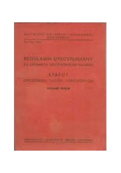 Regulamin Dyscyplinarny,1950r.