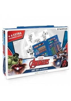 Zestaw artystyczny 68 elementów Avengers