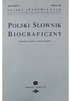 Polski Słownik Biograficzny Tom 150