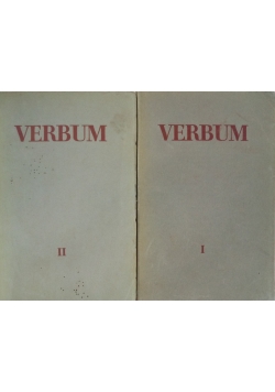 Verbum, tom I i II, 1934r