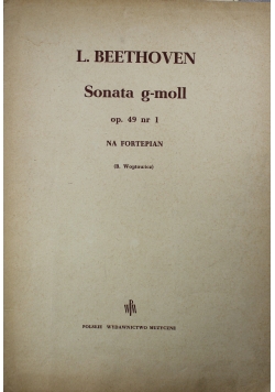 Sonata g moll op 49 nr 1