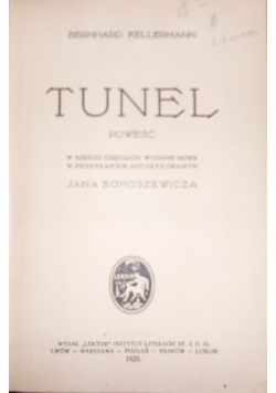 Tunel, 1925 r.