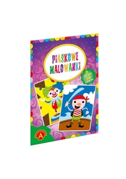 Piaskowe malowanki klaun, pirat