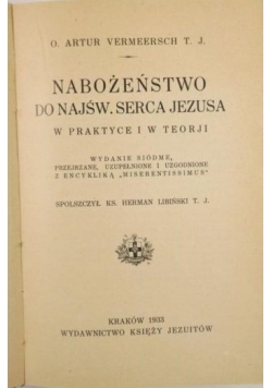 Nabożeństwo do Najś. Serca Jezusa