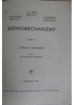 Serwomechanizmy Tom II