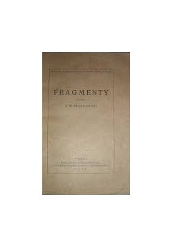 Fragmenty. 1928 r.