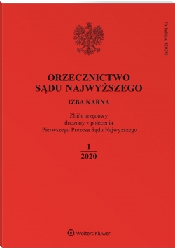 Orzecznictwo Sądu Najwyższego Izba Karna