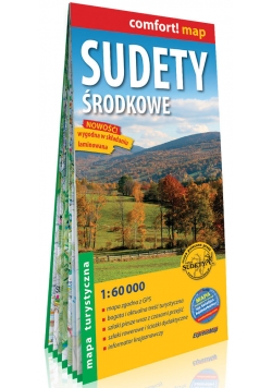 Sudety Środkowe laminowana mapa turystyczna	1:60 000