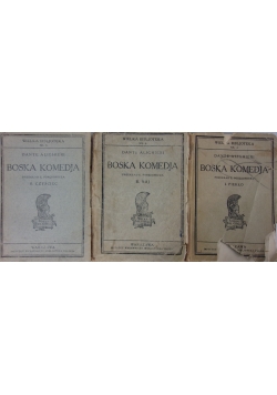 Boska komedja. Tom I i III, 1925 r.