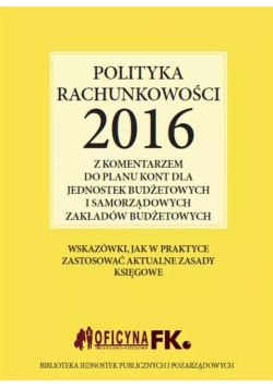 Polityka rachunkowości 2016