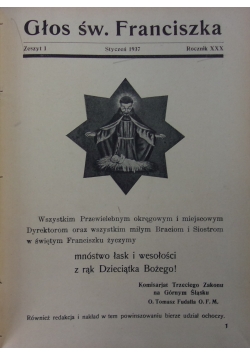 Głos św. Franciszka, nr 1-12, 1937r.
