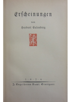 Erscheinungen, 1924 r.