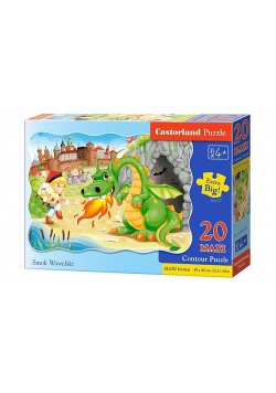 Puzzle 20 maxi - Smok Wawelski CASTOR