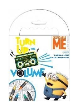 Minionki. Kolorowanka z kredkami