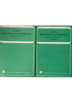 Polska Bibliografia Nauk Kościelnych za lata 1974 - 1976, Część 1 i 2