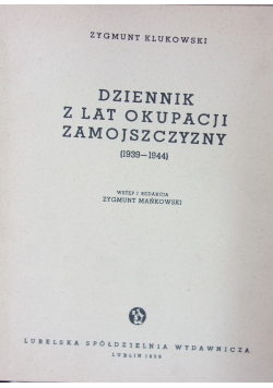 Dziennik z lat okupacji